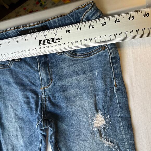 Joe’s Big Girl Skinny Jeans size 16 Blue Mid Rise Stretch Boot Adjustable Waist - Picture 3 of 12